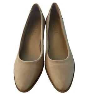 NATURALIZER NWOT SOUL Shoes Womens 6.5 suede Sofie Leather Comfort Pump Heel
